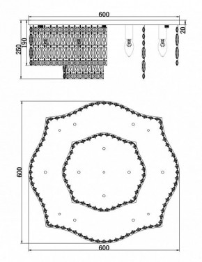 Потолочная люстра Maytoni Dune DIA005CL-10CH в Ханты-Мансийске - hanty-mansiysk.mebel24.online | фото 2