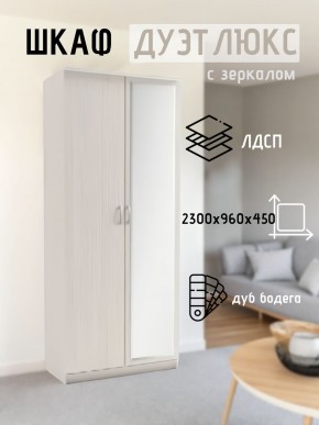 Шкаф 2-х створчатый Дуэт Люкс с зеркалом в Ханты-Мансийске - hanty-mansiysk.mebel24.online | фото 5