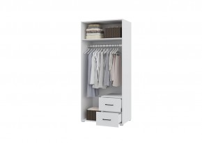 Шкаф 2-х створчатый с ящиками VICTOR (Белый) в Ханты-Мансийске - hanty-mansiysk.mebel24.online | фото 2