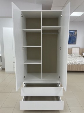 Шкаф 2-ств. с 2 ящиками "Бьянко" в Ханты-Мансийске - hanty-mansiysk.mebel24.online | фото 2
