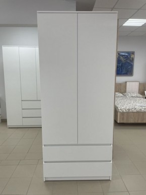 Шкаф 2-ств. с 2 ящиками "Бьянко" в Ханты-Мансийске - hanty-mansiysk.mebel24.online | фото 3