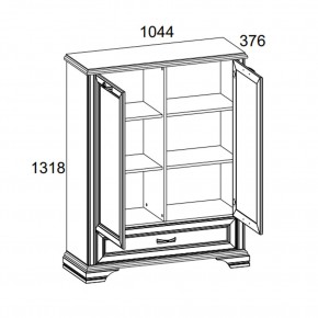 Шкаф 2D1SL, MONAKO, цвет Сосна винтаж/дуб анкона в Ханты-Мансийске - hanty-mansiysk.mebel24.online | фото 3