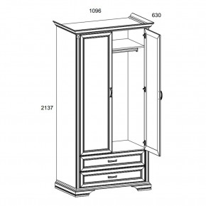 Шкаф 2DG2S, MONAKO, цвет Сосна винтаж/дуб анкона в Ханты-Мансийске - hanty-mansiysk.mebel24.online | фото 3