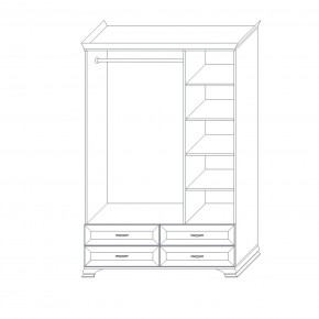 Шкаф 3-х дверный (корпус) Сиена в Ханты-Мансийске - hanty-mansiysk.mebel24.online | фото 3
