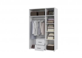 Шкаф 3-х створчатый с ящиками VICTOR (Белый) в Ханты-Мансийске - hanty-mansiysk.mebel24.online | фото 2