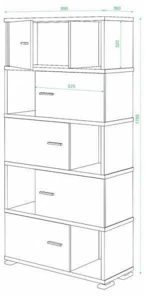 Шкаф комбинированный Домино СБ-30/5 в Ханты-Мансийске - hanty-mansiysk.mebel24.online | фото 2
