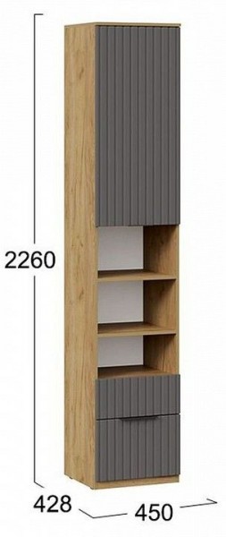 Шкаф комбинированный Хилтон Исп. 2 в Ханты-Мансийске - hanty-mansiysk.mebel24.online | фото 8