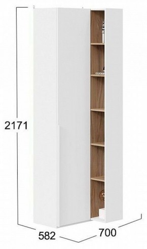 Шкаф комбинированный Порто СМ-393.21.024 в Ханты-Мансийске - hanty-mansiysk.mebel24.online | фото 2