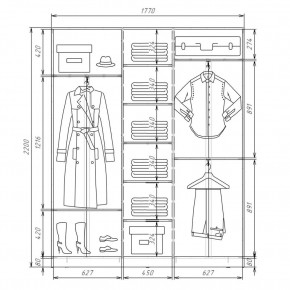 Шкаф-купе ХИТ 22-4-18-555 (420) в Ханты-Мансийске - hanty-mansiysk.mebel24.online | фото 2