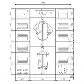 Шкаф-купе ХИТ 22-4-20/2-555 (420) в Ханты-Мансийске - hanty-mansiysk.mebel24.online | фото 2