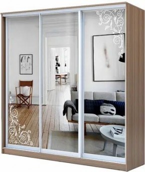 Шкаф-купе ХИТ 23-20/2-656 ОРНАМЕНТ в Ханты-Мансийске - hanty-mansiysk.mebel24.online | фото
