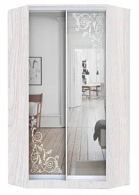 Шкаф-купе ХИТ-У-L-24-64-66 ОРНАМЕНТ в Ханты-Мансийске - hanty-mansiysk.mebel24.online | фото