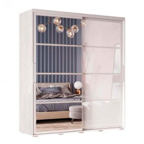 Шкаф-купе Крафт-6 (Ясень Белый) в Ханты-Мансийске - hanty-mansiysk.mebel24.online | фото 3