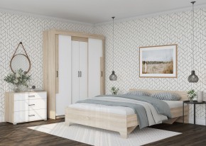 Шкаф-купе VICTOR (Сонома-Белый) в Ханты-Мансийске - hanty-mansiysk.mebel24.online | фото 3