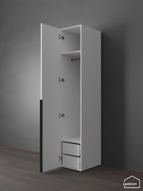 Шкаф Linnea MHR-1-3 2050х400х510 (Белый-М 11.1.2) в Ханты-Мансийске - hanty-mansiysk.mebel24.online | фото 5