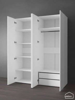 Шкаф Linnea MHR-4PO-2 2050х1600х510 (Белый-М 11.1.1) в Ханты-Мансийске - hanty-mansiysk.mebel24.online | фото 5