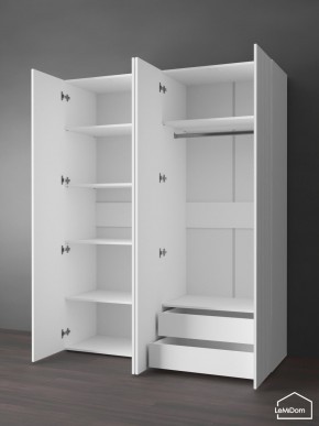 Шкаф Linnea MHR-4PO-2 2050х1600х510 (Белый-М 11.1.1) в Ханты-Мансийске - hanty-mansiysk.mebel24.online | фото 6