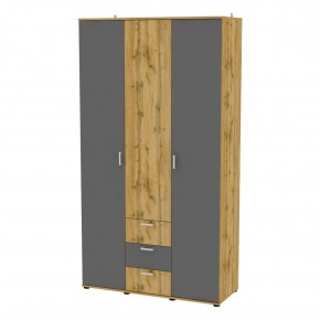 Шкаф Ольга H57 (ДВ-Графит) в Ханты-Мансийске - hanty-mansiysk.mebel24.online | фото