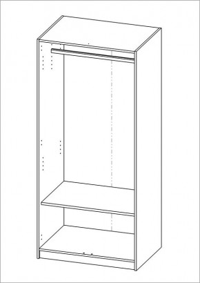 Шкаф ОРИОН двухдверный, цвет Дуб Венге в Ханты-Мансийске - hanty-mansiysk.mebel24.online | фото 2