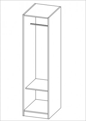 Шкаф ОРИОН однодверный, цвет Дуб Венге в Ханты-Мансийске - hanty-mansiysk.mebel24.online | фото 2