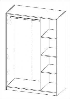 Шкаф ОРИОН трехдверный, цвет Дуб Венге в Ханты-Мансийске - hanty-mansiysk.mebel24.online | фото 3
