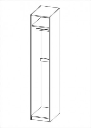 Шкаф ПЕГАС однодверный, цвет Дуб Венге в Ханты-Мансийске - hanty-mansiysk.mebel24.online | фото 3