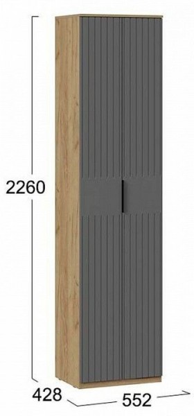 Шкаф платяной Хилтон Исп. 2 в Ханты-Мансийске - hanty-mansiysk.mebel24.online | фото 6