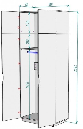 Шкаф "Аврора (H36)" в Ханты-Мансийске - hanty-mansiysk.mebel24.online | фото 2