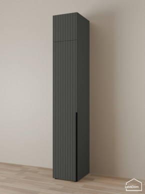 Шкаф с антресолью Linnea MHR-1A-1 2450х400х510 (Графит-М 11.1.25) в Ханты-Мансийске - hanty-mansiysk.mebel24.online | фото
