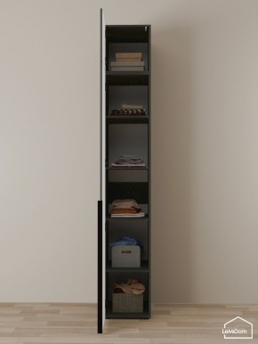 Шкаф с антресолью Linnea MHR-1A-2 2450х400х510 (Графит-М 11.1.25) в Ханты-Мансийске - hanty-mansiysk.mebel24.online | фото 4