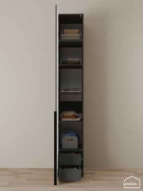 Шкаф с антресолью Linnea MHR-1A-4 2450х400х510 (Графит-М 11.1.25) в Ханты-Мансийске - hanty-mansiysk.mebel24.online | фото 4