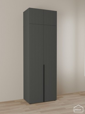 Шкаф с антресолью Linnea MHR-2A-3 2450х800х510 (Графит-М 11.1.25) в Ханты-Мансийске - hanty-mansiysk.mebel24.online | фото 1