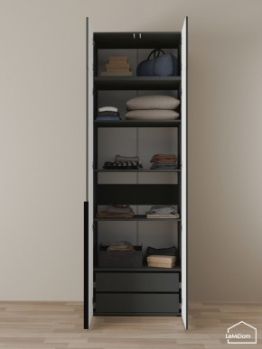 Шкаф с антресолью Linnea MHR-2A-3 2450х800х510 (Графит-М 11.1.25) в Ханты-Мансийске - hanty-mansiysk.mebel24.online | фото 5