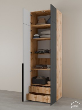 Шкаф с антресолью Linnea MHR-2A-4 2450х800х510 (ДВ-М 11.1.25) в Ханты-Мансийске - hanty-mansiysk.mebel24.online | фото 5