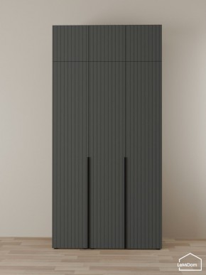 Шкаф с антресолью Linnea MHR-3A-1 2450х1200х510 (Графит-М 11.1.25) в Ханты-Мансийске - hanty-mansiysk.mebel24.online | фото 1
