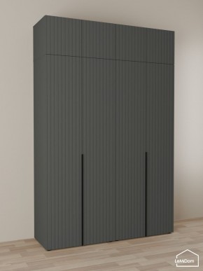 Шкаф с антресолью Linnea MHR-4A-1 2450х1600х510 (Графит-М 11.1.25) в Ханты-Мансийске - hanty-mansiysk.mebel24.online | фото 1