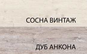 Шкаф с витриной 1V1D1S, MONAKO, цвет Сосна винтаж/дуб анкона в Ханты-Мансийске - hanty-mansiysk.mebel24.online | фото 3