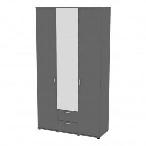 Шкаф с зеркалом Ольга H54_M (Графит) в Ханты-Мансийске - hanty-mansiysk.mebel24.online | фото