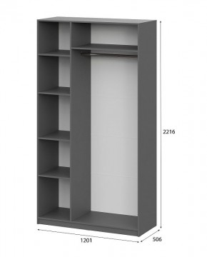 Шкаф ШК-5 (1200) Графит серый в Ханты-Мансийске - hanty-mansiysk.mebel24.online | фото 5
