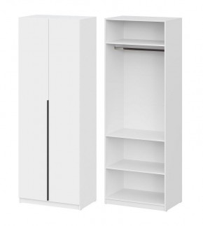 Шкаф ШК-5 + 2 полки (800) Белый текстурный в Ханты-Мансийске - hanty-mansiysk.mebel24.online | фото