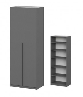 Шкаф ШК-5 + 4 полки (800) Графит в Ханты-Мансийске - hanty-mansiysk.mebel24.online | фото 1