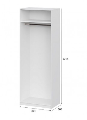 Шкаф ШК-5 (800) Белый текстурный в Ханты-Мансийске - hanty-mansiysk.mebel24.online | фото 5