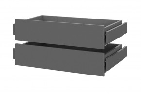 Шкаф ШК-5 + 4 полки + ящики (800) Графит в Ханты-Мансийске - hanty-mansiysk.mebel24.online | фото 2