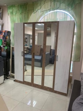 Шкаф Вегас 2000 Дуб крафт табачный/Дуб крафт белый в Ханты-Мансийске - hanty-mansiysk.mebel24.online | фото 3