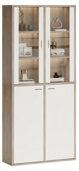 Шкаф-витрина Домино СУ(ш2в2)+2ФС+2ФГ в Ханты-Мансийске - hanty-mansiysk.mebel24.online | фото 2