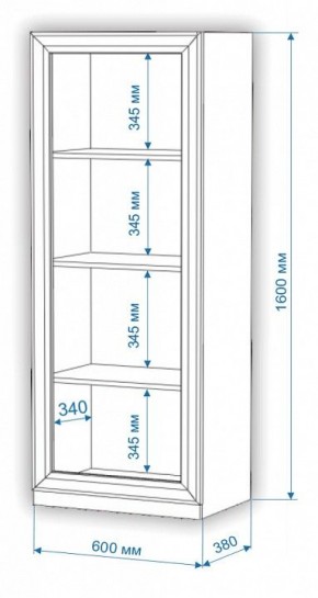 Шкаф-витрина Нобиле ВтН-ФСД в Ханты-Мансийске - hanty-mansiysk.mebel24.online | фото 2