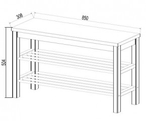 Скамья 85х50 Кантри для обуви белая в Ханты-Мансийске - hanty-mansiysk.mebel24.online | фото 3