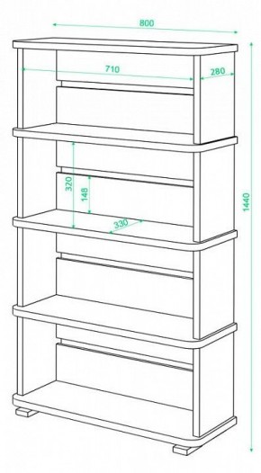 Стеллаж Б-25/4 в Ханты-Мансийске - hanty-mansiysk.mebel24.online | фото 2