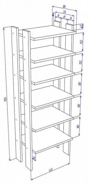 Стеллаж для обуви Cross СТЕЛ1 в Ханты-Мансийске - hanty-mansiysk.mebel24.online | фото 3