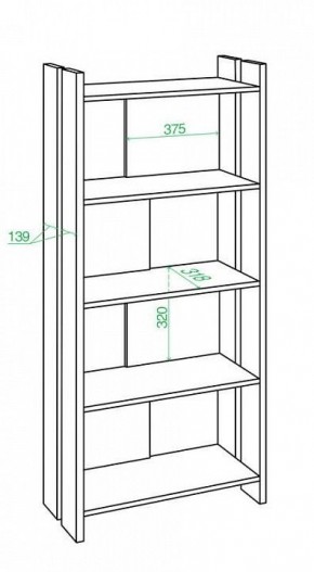 Стеллаж Домино Лайт СТЛ-ОВ в Ханты-Мансийске - hanty-mansiysk.mebel24.online | фото 2